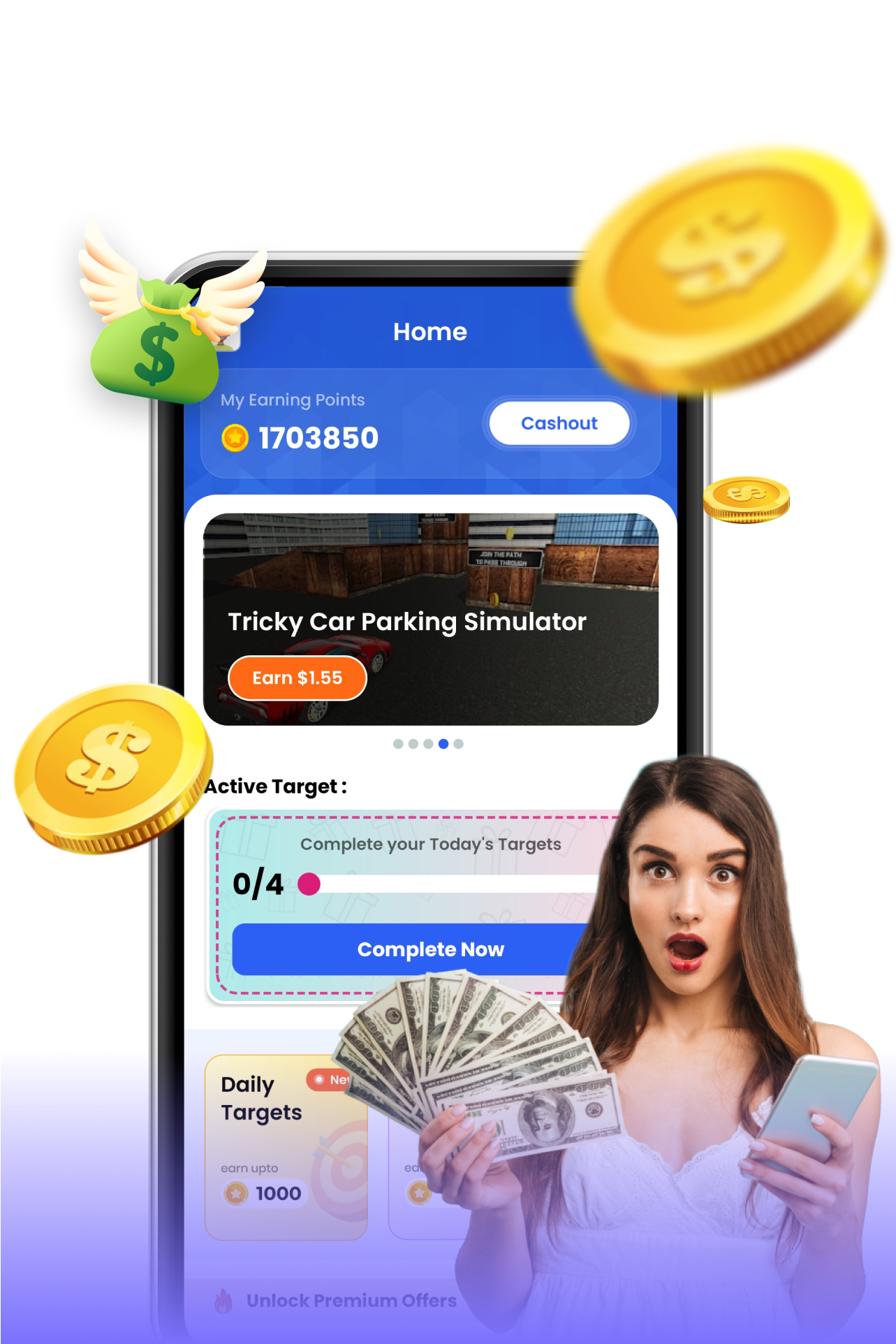 BeBucks App Interface